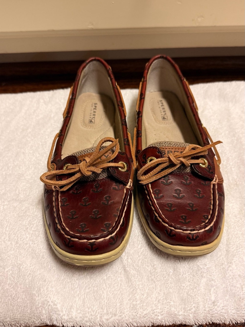 Sperry Brown and Tan Leather Boat Shoes - Picture 2 of 6